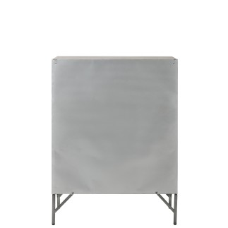 Armadio 9 porte in metallo argento 86x41x114 cm