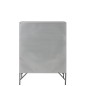 Armadio 9 porte in metallo argento 86x41x114 cm Armadio 9 porte in metallo argento 86x41x114 cm