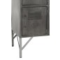 Armadio 9 porte in metallo argento 86x41x114 cm Armadio 9 porte in metallo argento 86x41x114 cm