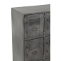 Armadio 9 porte in metallo argento 86x41x114 cm Armadio 9 porte in metallo argento 86x41x114 cm