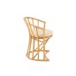 Sedia con cuscino in rattan naturale 60x61x70 cm Sedia con cuscino in rattan naturale 60x61x70 cm