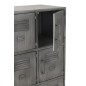 Armadio 9 porte in metallo argento 86x41x114 cm Armadio 9 porte in metallo argento 86x41x114 cm