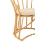 Sedia con cuscino in rattan naturale 60x61x70 cm Sedia con cuscino in rattan naturale 60x61x70 cm