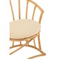 Sedia con cuscino in rattan naturale 60x61x70 cm Sedia con cuscino in rattan naturale 60x61x70 cm