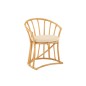 Sedia con cuscino in rattan naturale 60x61x70 cm Sedia con cuscino in rattan naturale 60x61x70 cm