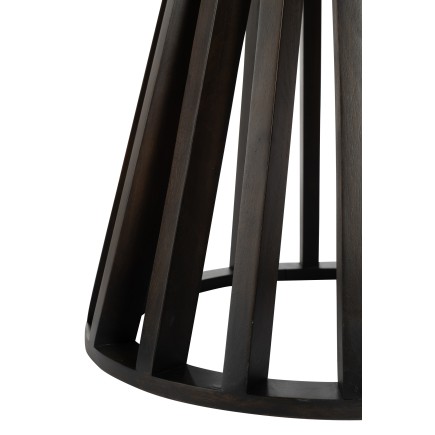 Tavolo rotondo in legno nero 110x110x76cm