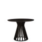Tavolo rotondo in legno nero 110x110x76cm Tavolo rotondo in legno nero 110x110x76cm