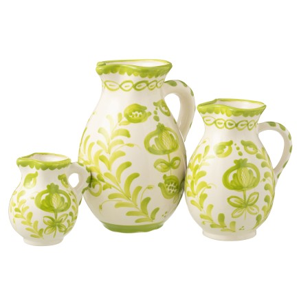 Carafe en céramique verte 20x20x26 cm