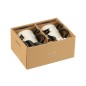 Lote de 2 tazas de gatos con tapa y cuchara de porcelana blanco y negro 11x8x11cm Lote de 2 tazas de gatos con tapa y cuchara de porcelana blanco y negro 11x8x11cm