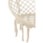Chaise suspendue macramé en polyester beige 60x80x110 cm