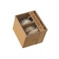 Set di 2 teiere e tazze in ceramica marrone 16,5x11x14 cm
