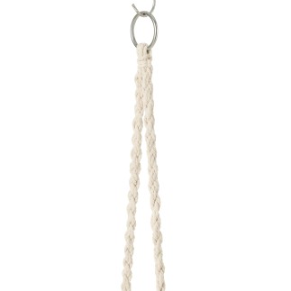 Chaise suspendue macramé en polyester beige 60x80x110 cm