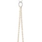 Chaise suspendue macramé en polyester beige 60x80x110 cm