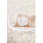 Chaise suspendue macramé en polyester beige 60x80x110 cm