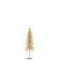 Sapin de Noël décoratif en plastique doré 10x10x32 cm Sapin de Noël décoratif en plastique doré 10x10x32 cm