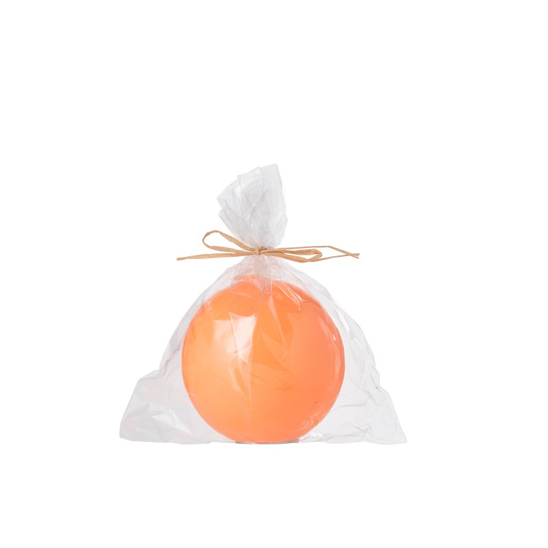 Vela redonda de 30 horas, cor laranja, diâmetro 12 cm Vela redonda de 30 horas, cor laranja, diâmetro 12 cm