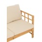 Sofá de 3 plazas en madera natural 187x73x64cm Sofá de 3 plazas en madera natural 187x73x64cm