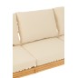 Sofá de 3 plazas en madera natural 187x73x64cm Sofá de 3 plazas en madera natural 187x73x64cm