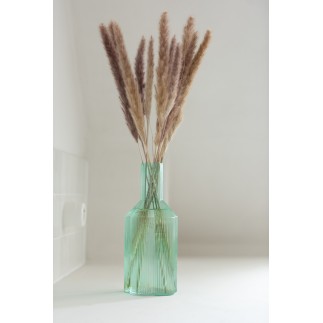 Carafe Fiore en verre bleu 11x11x27 cm