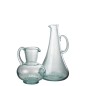 Carafe avec anse en verre bleu 19.5x19x34 cm