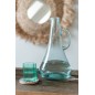 Carafe avec anse en verre bleu 19.5x19x34 cm