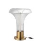 Candeeiro de mesa LED em vidro transparente 41x41x55 cm Candeeiro de mesa LED em vidro transparente 41x41x55 cm