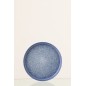 Plato llano de cerámica azul 21 x 21 x 2 cm Plato llano de cerámica azul 21 x 21 x 2 cm