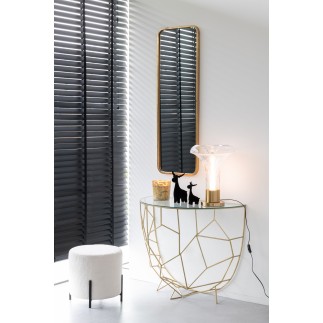 Candeeiro de mesa LED em vidro transparente 41x41x55 cm