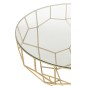 Tavolino rotondo in metallo dorato 90*90*44cm Tavolino rotondo in metallo dorato 90*90*44cm