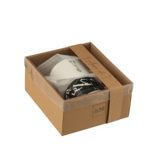 Teiera in ceramica nera con tazza 28,5*9,5*18,5 cm