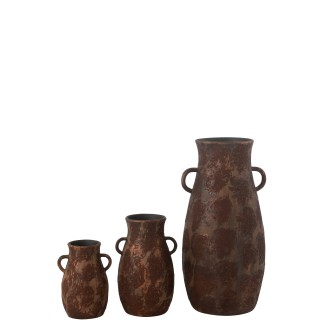 Vaso anfora in ceramica marrone 363670 cm