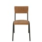 Chaise réglable en velours marron 52x43x82 cm Chaise réglable en velours marron 52x43x82 cm