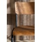 Chaise réglable en velours marron 52x43x82 cm Chaise réglable en velours marron 52x43x82 cm