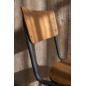 Chaise réglable en velours marron 52x43x82 cm Chaise réglable en velours marron 52x43x82 cm