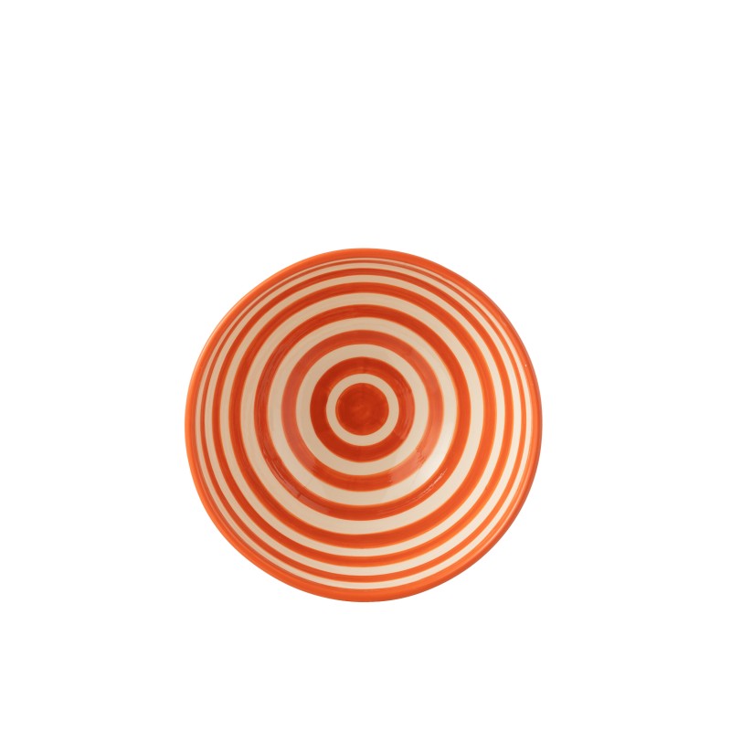 Saladier en céramique orange 28x28x14 cm Saladier en céramique orange 28x28x14 cm