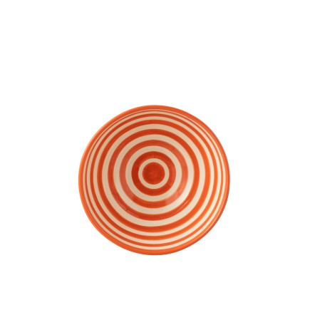 Insalatiera in ceramica arancione 28x28x14 cm