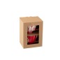 Set di 2 tazze in ceramica rossa 11,2x11,2x6 cm