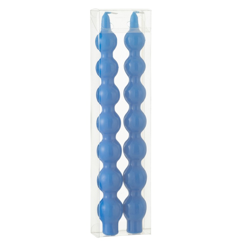 Boite de 2 bougies 5H calebasse bleu 7.5x3.5x30 cm Boite de 2 bougies 5H calebasse bleu 7.5x3.5x30 cm