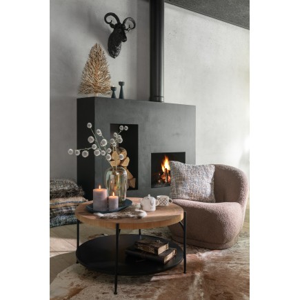Tapis peau de vache beige 233 x 190 cm
