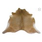Tapete de piel de vaca color beige de 233 x 190 cm Tapete de piel de vaca color beige de 233 x 190 cm