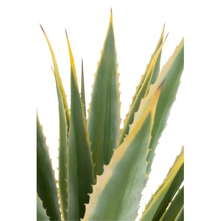 Agave artificiel dans pot en polyester vert 100x100x135 cm