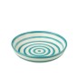 Piatto in ceramica blu mare 25x25x6 cm Piatto in ceramica blu mare 25x25x6 cm