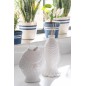 Vaso soliflore peixe em cerâmica branca 17,8 x 10,5 x 22,8 cm Vaso soliflore peixe em cerâmica branca 17,8 x 10,5 x 22,8 cm