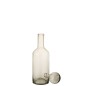 Bouteille décorative en verre gris 15.5x15.5x55.5 cm