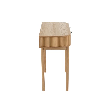 Bureau d'appoint en bois marron clair 100x40x76 cm