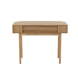 Escritorio auxiliar de madera marrón claro 100x40x76 cm