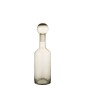 Bouteille décorative en verre gris 15.5x15.5x55.5 cm