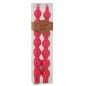 Scatola di 2 candele calebasse 5h in paraffina rosa 7.5x3.5x30 cm