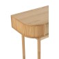 Escritorio auxiliar de madera marrón claro 100x40x76 cm