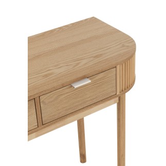 Bureau d'appoint en bois marron clair 100x40x76 cm